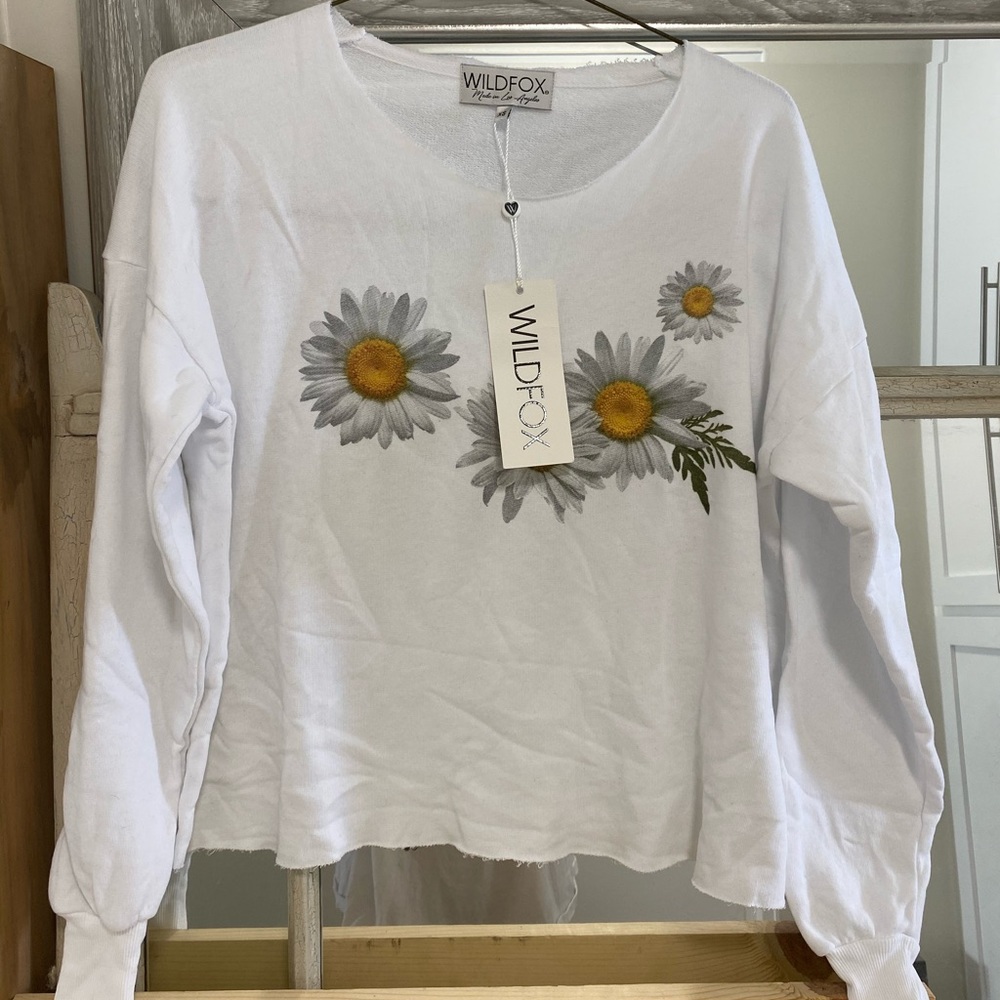 NWT Wildfox Fresh As A Daisy Sweatshirt